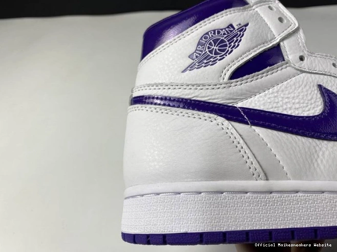 Official Maikesneakers COURT AIR RETRO HIGH 1 JORDAN CD0461-151 PURPLE 0724